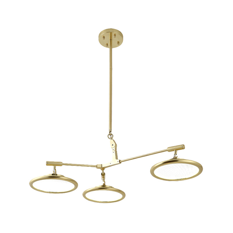 Gold Branch Chandelier Light Fixture Modern 3/5 Heads Pendant Light Kit in Warm/White Light Clearhalo 'Ceiling Lights' 'Chandeliers' 'Modern Chandeliers' 'Modern' Lighting' 293954