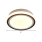 LED Corridor Ceiling Flush Light Minimalist Black Flush Light Fixture with Round/Square Metal Shade in White/3 Color Light Clearhalo 'Ceiling Lights' 'Close To Ceiling Lights' 'Close to ceiling' 'Flush mount' Lighting' 294175