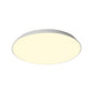 16.5"/20.5"/24.5" Dia White Tray Ceiling Lamp Contemporary LED Metallic Flush Mount Light for Bedroom Clearhalo 'Ceiling Lights' 'Close To Ceiling Lights' 'Close to ceiling' 'Flush mount' Lighting' 294230