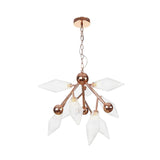 Prism Metal Chandelier Light Vintage 9 Lights Dining Room Ceiling Lamp with Amber/Clear Glass Shade Clear Clearhalo 'Cast Iron' 'Ceiling Lights' 'Chandeliers' 'Clear' 'Industrial Chandeliers' 'Industrial' 'Metal' 'Middle Century Chandeliers' 'Modern' 'Rustic Chandeliers' 'Tiffany' 'Traditional Chandeliers' Lighting' 294619