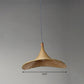 Contemporary Hat Shape Suspension Pendant Bamboo 16"/19.5" W 1 Light Indoor Hanging Lamp in Beige Clearhalo 'Ceiling Lights' 'Modern Pendants' 'Modern' 'Pendant Lights' 'Pendants' Lighting' 294716