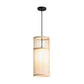 Bamboo Cylinder Hanging Lamp Modern Style 1 Light Beige/Coffee Suspension Pendant Light Clearhalo 'Ceiling Lights' 'Modern Pendants' 'Modern' 'Pendant Lights' 'Pendants' Lighting' 294758