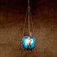 1 Light Red/Purple/Brown Glass Pendant Lighting Fixture Moroccan Globe Shaped Restaurant Hanging Ceiling Light Clearhalo 'Ceiling Lights' 'Pendant Lights' 'Pendants' Lighting' 294782