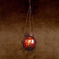 1 Light Red/Purple/Brown Glass Pendant Lighting Fixture Moroccan Globe Shaped Restaurant Hanging Ceiling Light Clearhalo 'Ceiling Lights' 'Pendant Lights' 'Pendants' Lighting' 294784