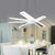 Rectangle Hanging Light Contemporary Acrylic White LED Ceiling Chandelier, Warm/White Light White White Clearhalo 'Ceiling Lights' 'Chandeliers' 'Modern Chandeliers' 'Modern' Lighting' 295143