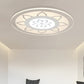 Lotus Flush Mount Lighting Modern Acrylic White 16.5"/20.5" Wide Ceiling Lamp in Warm/White/3 Color Light for Living room White Warm Clearhalo 'Ceiling Lights' 'Close To Ceiling Lights' 'Close to ceiling' 'Flush mount' Lighting' 295324