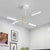 Black and Gold/White and Gold Sputnik Ceiling Light Contemporary 4/6-Light Acrylic Chandelier in Third Gear 4 White-Gold Clearhalo 'Ceiling Lights' 'Chandeliers' 'Modern Chandeliers' 'Modern' Lighting' 295337