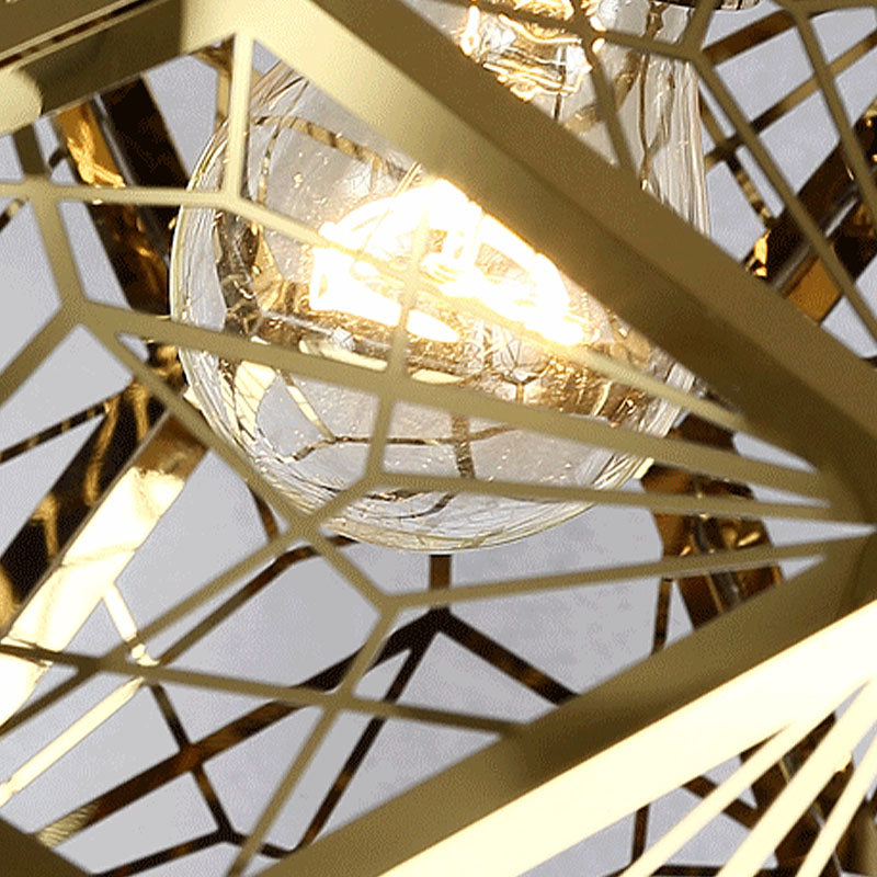 1 Bulb Global Suspension Lighting Rural Silver/Gold Finish Metal Pendant Lamp for Restaurant, 10"/12"/16" W Clearhalo 'Ceiling Lights' 'Pendant Lights' 'Pendants' Lighting' 295751