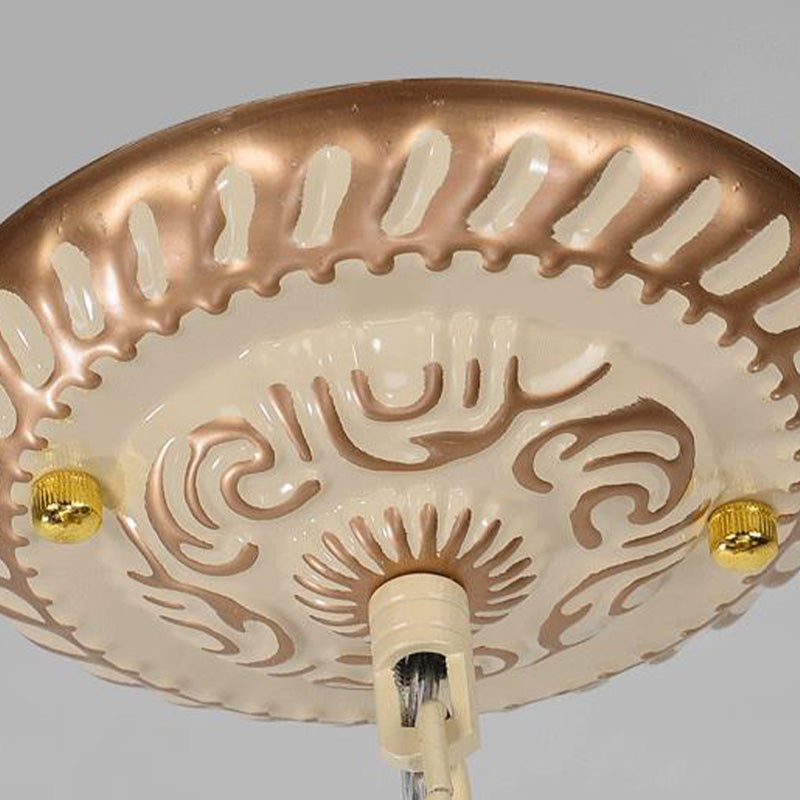Baroque Conical Chandelier Lighting 9/11 Lights Cut Glass Hanging Light Fixture in White and Gold Clearhalo 'Ceiling Lights' 'Chandeliers' 'Industrial' 'Middle Century Chandeliers' 'Tiffany Chandeliers' 'Tiffany close to ceiling' 'Tiffany' Lighting' 295981