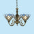 Antique Bronze Beaded Chandelier Lamp 3/8/11 Lights Cut Glass Hanging Lamp Kit for Living Room 3 Antique Bronze Clearhalo 'Ceiling Lights' 'Chandeliers' 'Industrial' 'Middle Century Chandeliers' 'Tiffany Chandeliers' 'Tiffany close to ceiling' 'Tiffany' Lighting' 296059