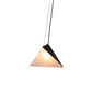 Metal Geometric Pendant Light Fixture Modern Style 1 Light Black Suspension Lamp for Living Room Clearhalo 'Ceiling Lights' 'Modern Pendants' 'Modern' 'Pendant Lights' 'Pendants' Lighting' 296246