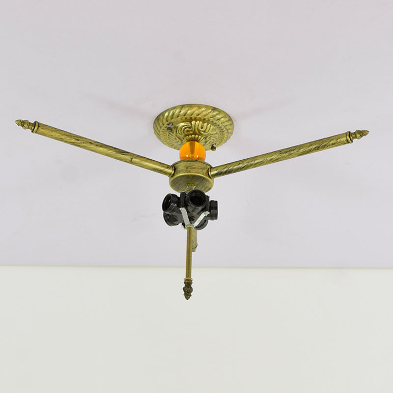 Stained Glass Flower Ceiling Fixture Tiffany 5 Lights Pink/Yellow/Blue Semi Flush Mount Light for Bedroom, 21.5"/25.5" W Clearhalo 'Ceiling Lights' 'Close To Ceiling Lights' 'Close to ceiling' 'Glass shade' 'Glass' 'Semi-flushmount' 'Tiffany close to ceiling' 'Tiffany' Lighting' 296498