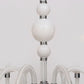 White Conical Ceiling Chandelier Antique Fabric 6/8/12 Lights Living Room Hanging Pendant Lamp Fixture Clearhalo 'Ceiling Lights' 'Chandeliers' Lighting' options 296784