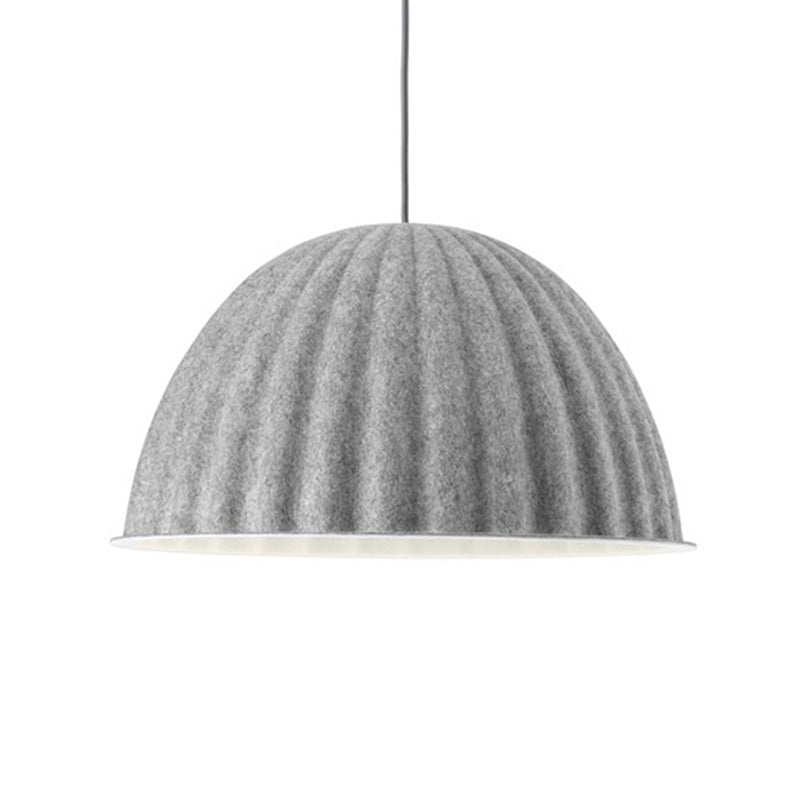 1 Head Living Room Pendant Light Modern Grey Ceiling Suspension Lamp with Bowl Metal Shade Clearhalo 'Ceiling Lights' 'Modern Pendants' 'Modern' 'Pendant Lights' 'Pendants' Lighting' 296853