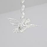 Twist Hanging Light Fixture Simple Style Acrylic White LED Chandelier Pendant Light, Warm/White Light Clearhalo 'Ceiling Lights' 'Chandeliers' 'Modern Chandeliers' 'Modern' Lighting' 297723