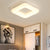 Acrylic Square Flush Lighting Modernist White LED Ceiling Mount Lamp Fixture for Bedroom, 18"/23.5"/29.5" Wide White Clearhalo 'Ceiling Lights' 'Close To Ceiling Lights' 'Close to ceiling' 'Flush mount' Lighting' 297730