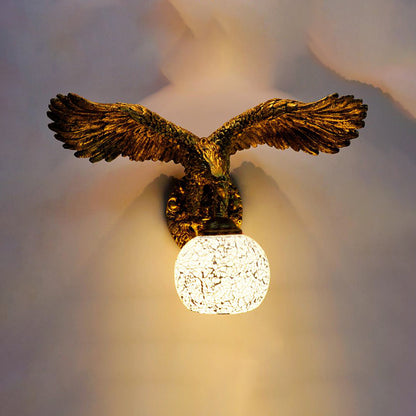 Globe Wall Mounted Lighting Mediterranean White/Beige/Red Glass 1 Light Brass Sconce Light for Outdoor White Clearhalo 'Industrial' 'Middle century wall lights' 'Tiffany wall lights' 'Tiffany' 'Wall Lamps & Sconces' 'Wall Lights' Lighting' 302961