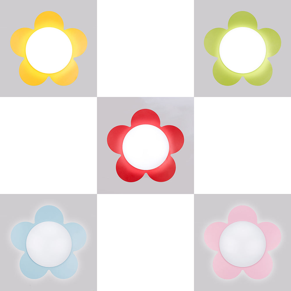 Acrylic Blossom LED Ceiling Mount Light Room Kindergarten Simple Style Modern Ceiling Lamp Clearhalo 'Ceiling Lights' 'Close To Ceiling Lights' 'Close to ceiling' 'Flush mount' Lighting' 30879