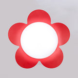 Acrylic Blossom LED Ceiling Mount Light Room Kindergarten Simple Style Modern Ceiling Lamp Red Clearhalo 'Ceiling Lights' 'Close To Ceiling Lights' 'Close to ceiling' 'Flush mount' Lighting' 30882