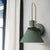 1 Light Bedside Wall Mounted Light Simple Black/White/Green Sconce Lamp with Conical Metal Shade Green Clearhalo 'Cast Iron' 'Glass' 'Industrial' 'Modern wall lights' 'Modern' 'Tiffany' 'Traditional wall lights' 'Wall Lamps & Sconces' 'Wall Lights' Lighting' 311252