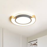 16.5"/20.5" Dia Acrylic Round Flush Mount Fixture Modernist LED Grey/Green Flush Light in White/Warm Light Grey Warm Clearhalo 'Ceiling Lights' 'Close To Ceiling Lights' 'Close to ceiling' 'Flush mount' Lighting' 312660
