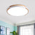 White Round Flush Mount Light Fixture Modern Style Wood LED Ceiling Lamp with Acrylic Diffuser for Living Room, 12.5"/16.5"/20.5" Wide White Clearhalo 'Ceiling Lights' 'Close To Ceiling Lights' 'Close to ceiling' 'Flush mount' Lighting' 313225