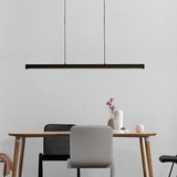 Black Ceiling Light Bar Modern Style LED Acrylic Hanging Lamp over Island, 23.5"/31.5"/39" Wide Clearhalo 'Ceiling Lights' 'Island Lights' Lighting' 313694