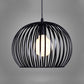 Spherical Hanging Lighting Contemporary Metal 7"/12"/14" Wide 1 Head Black/White Ceiling Suspension Lamp Clearhalo 'Ceiling Lights' 'Modern Pendants' 'Modern' 'Pendant Lights' 'Pendants' Lighting' 313736