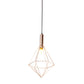 Rose Gold Geometric Hanging Lighting Contemporary 1 Bulb Metal Pendant Light Kit Clearhalo 'Ceiling Lights' 'Modern Pendants' 'Modern' 'Pendant Lights' 'Pendants' Lighting' 313747