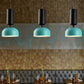 Metal Domed Pendant Light Contemporary 1 Head Suspended Lighting Fixture in Pink/Green Clearhalo 'Ceiling Lights' 'Modern Pendants' 'Modern' 'Pendant Lights' 'Pendants' Lighting' 313814