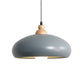 Macaron Hat Hanging Lighting Metal 1 Head Ceiling Pendant Light in Grey/Pink/Green for Living Room Clearhalo 'Ceiling Lights' 'Modern Pendants' 'Modern' 'Pendant Lights' 'Pendants' Lighting' 313826