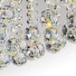 Simple Style Cascade Ceiling Fixture Crystal Ball 8 Heads Living Room Semi Flush Light in Chrome Clearhalo 'Ceiling Lights' 'Close To Ceiling Lights' 'Close to ceiling' 'Semi-flushmount' Lighting' 314239