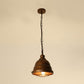 Metal Caged Hanging Ceiling Light Vintage 1 Light Dining Room Pendant Lamp in Rust Clearhalo 'Art Deco Pendants' 'Cast Iron' 'Ceiling Lights' 'Ceramic' 'Crystal' 'Industrial Pendants' 'Industrial' 'Metal' 'Middle Century Pendants' 'Pendant Lights' 'Pendants' 'Tiffany' Lighting' 314506