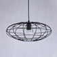 Black 1 Light Pendant Lighting Vintage ,shopify Metal Oval Cage Ceiling Fixture for Living Room Clearhalo 'Ceiling Lights' 'Lighting' 'Pendant Lights' 315040_b0ff2492-1cd8-4b3d-9406-9162260336d0