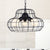 Metal Black Chandelier Lighting Pear 3 Lights Vintage Pendant Lamp for Living Room Black Clearhalo 'Cast Iron' 'Ceiling Lights' 'Chandeliers' 'Industrial Chandeliers' 'Industrial' 'Metal' 'Middle Century Chandeliers' 'Rustic Chandeliers' 'Tiffany' Lighting' 315054