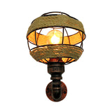 Globe Metal Sconce Industrial 1 Light Living Room Wall Lighting in Weathered Copper Clearhalo 'Art deco wall lights' 'Cast Iron' 'Glass' 'Industrial wall lights' 'Industrial' 'Middle century wall lights' 'Modern' 'Rustic wall lights' 'Tiffany' 'Traditional wall lights' 'Wall Lamps & Sconces' 'Wall Lights' Lighting' 315109