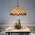 Beige Stained Glass Ceiling Lamp Scalloped 1 Light Mediterranean Suspension Pendant Light for Kitchen Beige Clearhalo 'Ceiling Lights' 'Industrial' 'Middle Century Pendants' 'Pendant Lights' 'Pendants' 'Tiffany close to ceiling' 'Tiffany Pendants' 'Tiffany' Lighting' 317771