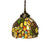 Tiffany Domed Pendant Light 1 Light Red/Pink/Yellow Stained Glass Ceiling Suspension Lamp for Dining Room Yellow Clearhalo 'Ceiling Lights' 'Chandeliers' 'Close To Ceiling Lights' 'Industrial' 'Middle Century Pendants' 'Pendant Lights' 'Pendants' 'Tiffany close to ceiling' 'Tiffany Pendants' 'Tiffany' Lighting' 317872