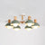 Macaroon Dome Hanging Pendant Fixture 6 Bulbs Metal Pendant Light Fixture for Living Room Green Clearhalo 'Ceiling Lights' 'Chandeliers' Lighting' options 32001_6ac8d00f-9fbc-46f6-a0b4-bbe57931adcc