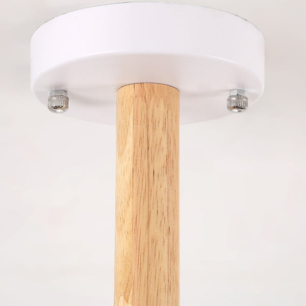 Metal and Wood Tapered Shade Hanging Lights 3 Lights Chic Modern Hanging Pendant Lights for Dining Room Clearhalo 'Ceiling Lights' 'Chandeliers' Lighting' options 32187