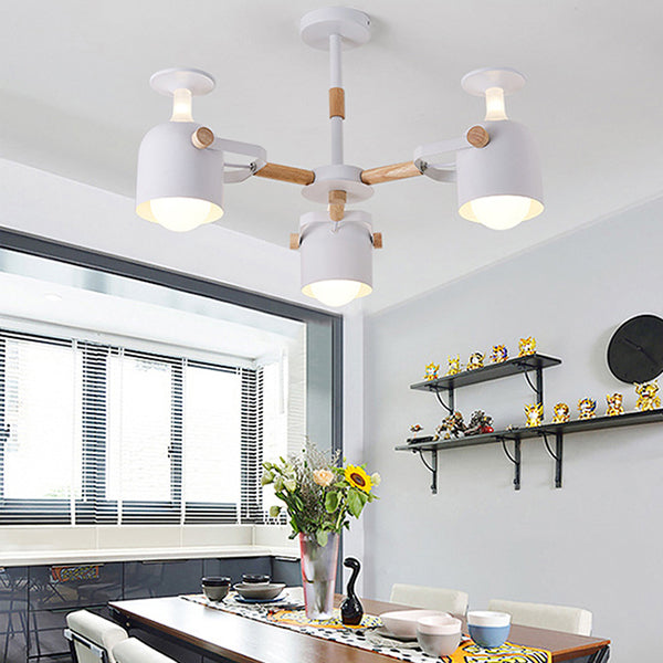 Simple Style Cylinder Hanging Lights Metal Pendant Lamp for Bedroom Clearhalo 'Ceiling Lights' 'Chandeliers' Lighting' options 32322