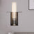 1 Head Living Room Wall Lamp Modern Black Sconce Light Fixture with Tube Ribbed Glass Shade Black Clearhalo 'Cast Iron' 'Glass' 'Industrial' 'Modern wall lights' 'Modern' 'Tiffany' 'Traditional wall lights' 'Wall Lamps & Sconces' 'Wall Lights' Lighting' 324210