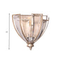 Antique Silver Curved Wall Sconce Modernist 1 Bulb Clear Crystal LED Wall Light Fixture Clearhalo 'Modern wall lights' 'Modern' 'Wall Lamps & Sconces' 'Wall Lights' Lighting' 324584