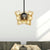 Diamond Chandelier Lamp Contemporary Amber Glass 9/12 Bulbs Living Room Hanging Pentant Light 9 Amber Clearhalo 'Ceiling Lights' 'Chandeliers' 'Modern Chandeliers' 'Modern' Lighting' 324801