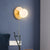 Gold Sphere Wall Lighting Contemporary 1 Bulb Milky Glass Sconce Light Fixture for Bedroom