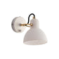 White Glass Domed Wall Lamp Contemporary 1 Bulb Sconce Light Fixture with Adjustable Metal Arm Clearhalo 'Cast Iron' 'Glass' 'Industrial' 'Modern wall lights' 'Modern' 'Tiffany' 'Traditional wall lights' 'Wall Lamps & Sconces' 'Wall Lights' Lighting' 325762