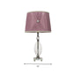 1 Light Bedroom Night Light Rustic Purple Nightstand Lamp with Conical Crystal Shade Clearhalo 'Lamps' 'Table Lamps' Lighting' 325772