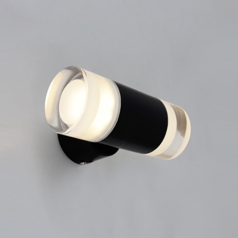 Metal Tube Sconce Minimalist 2 Heads Wall Mounted Light Fixture in Black for Living Room - Clearhalo - 'Cast Iron' - 'Glass' - 'Industrial' - 'Modern wall lights' - 'Modern' - 'Tiffany' - 'Traditional wall lights' - 'Wall Lamps & Sconces' - 'Wall Lights' - Lighting' - 325982