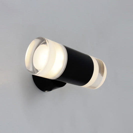 Metal Tube Sconce Minimalist 2 Heads Wall Mounted Light Fixture in Black for Living Room Clearhalo 'Cast Iron' 'Glass' 'Industrial' 'Modern wall lights' 'Modern' 'Tiffany' 'Traditional wall lights' 'Wall Lamps & Sconces' 'Wall Lights' Lighting' 325982