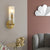 Modernism 1 Head Sconce Light Brass Cylindrical Wall Mounted Lighting with Clear Glass Shade Brass Clearhalo 'Cast Iron' 'Glass' 'Industrial' 'Modern wall lights' 'Modern' 'Tiffany' 'Traditional wall lights' 'Wall Lamps & Sconces' 'Wall Lights' Lighting' 326045